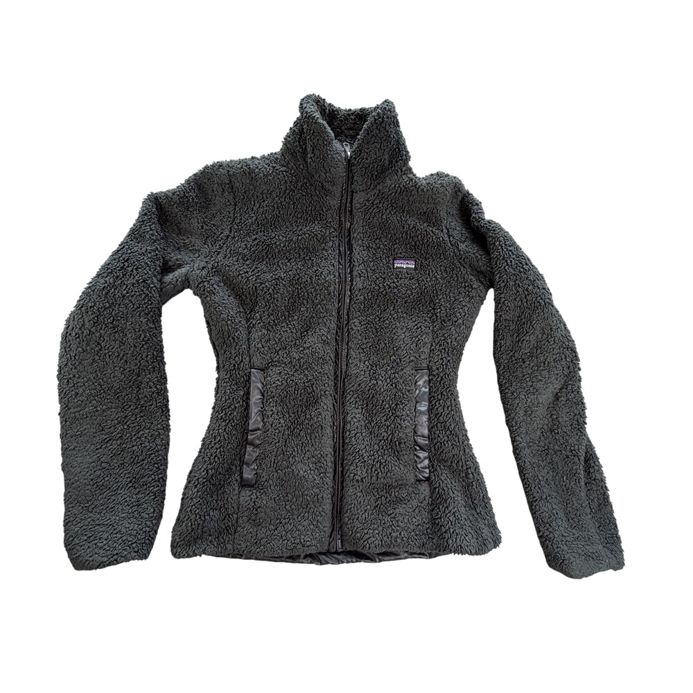 Patagonia Los Gatos Jacket Womens XS Gray Sherpa Fleece Full Zip Warm Outdoor